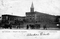 carte postale de Bruxelles Hospice des aveugles. Boulevard du Midi