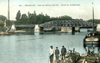 carte postale de Bruxelles Pont du chemin de fer - Canal de Willebroeck