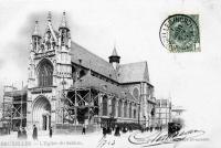 carte postale de Bruxelles L'église du Sablon