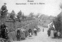 carte postale de Evere Rue de la Marne.  Le 