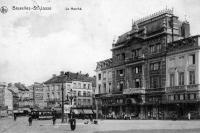 carte postale ancienne de Saint-Josse Le marché