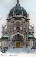 carte postale ancienne de Schaerbeek L'église Sainte Marie