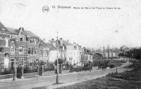 carte postale ancienne de Watermael-Boitsfort Avenue de Visé et les ponts du Chemin de Fer