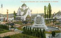 carte postale de Bruxelles Jardin Hollandais. La fontaine