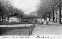 postkaart van Brussel Vue sur l'avenue Louise