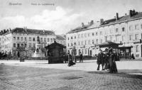 carte postale de Bruxelles Place du Luxembourg