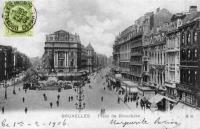 carte postale de Bruxelles Place de Brouckère