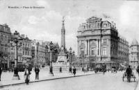 carte postale de Bruxelles Place de Brouckère