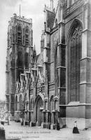carte postale de Bruxelles Portail de la cathédrale