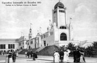 carte postale de Bruxelles Pavillon de la fabrique d'armes de Herstal