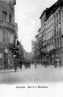 carte postale de Bruxelles Rue de la Madeleine