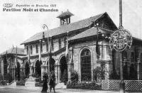 carte postale de Bruxelles Pavillon Moët et Chandon