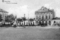 carte postale de Bruxelles Place du Luxembourg