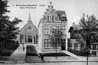 carte postale ancienne de Watermael-Boitsfort Floréal - Eglise notre Dame