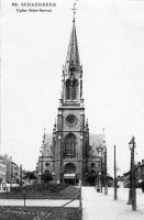 carte postale ancienne de Schaerbeek Eglise Saint-Servais