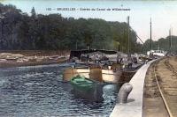 carte postale de Bruxelles Entrée du canal de Willebroeck