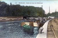 carte postale de Bruxelles Entrée du canal de Willebroeck