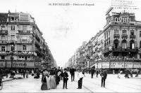 carte postale de Bruxelles Boulevard Anspach