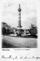 carte postale de Bruxelles La colonne du Congrès