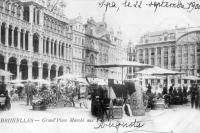 carte postale de Bruxelles Grand'Place Marché aux Fleurs