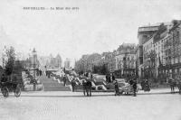 carte postale de Bruxelles Le Mont des Arts