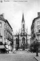 carte postale ancienne de Ixelles L'église Saint Boniface
