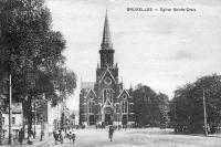 carte postale ancienne de Ixelles Eglise Sainte-Croix