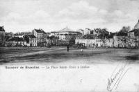 carte postale ancienne de Ixelles La Place Sainte Croix (Flagey) à Ixelles