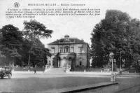 carte postale ancienne de Ixelles Maison Communale (avec quelques informations historiques)