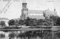 postkaart van Elsene Les Etangs (devant l'église Ste Croix)