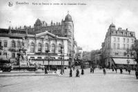 carte postale ancienne de Ixelles Porte de Namur et entrée de la chaussée d'Ixelles