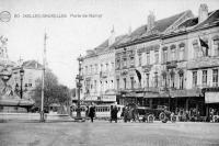 carte postale ancienne de Ixelles Porte de Namur