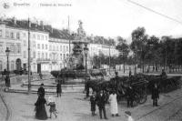 carte postale de Bruxelles Fontaine de Brouckère