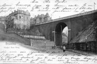carte postale ancienne de Ixelles Viaduc Rue Gray