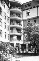 carte postale ancienne de Ixelles Institut Médico-Chirurgical de la Croix-Rouge, 20 place Brugmann (les terrasses)