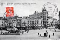 carte postale ancienne de Ixelles Monument de Brouckère, Porte de Namur