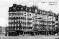 carte postale ancienne de Saint-Gilles Hôtel de l'espérance - Place de la constitution (av Fonsny)