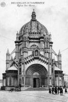 carte postale ancienne de Schaerbeek Eglise Ste-Marie