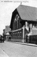 carte postale ancienne de Ixelles Eglise paroissiale Saint Philippe Nery