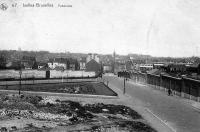 carte postale ancienne de Ixelles Panorama