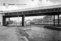 carte postale ancienne de Anderlecht Pont sur le canal