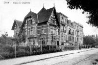 carte postale ancienne de Uccle Avenue du Longchamp (actuelle avenue W. Churchill)