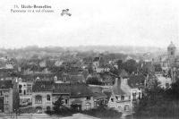 carte postale ancienne de Uccle Panorama vu à vol d'oiseau