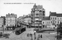 carte postale ancienne de Molenbeek La Porte de Flandre