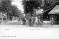 carte postale ancienne de Uccle La station du Tram