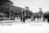 carte postale ancienne de Anderlecht Les abattoirs de Curegem