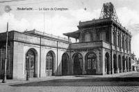 carte postale ancienne de Anderlecht La Gare de Curegheme
