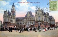carte postale ancienne de Saint-Gilles Hôtel de ville de Saint-Gilles