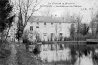 carte postale ancienne de Uccle Saint Job - Vue intérieure du Château