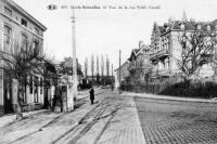 carte postale ancienne de Uccle Vue de la rue Edith Cavell